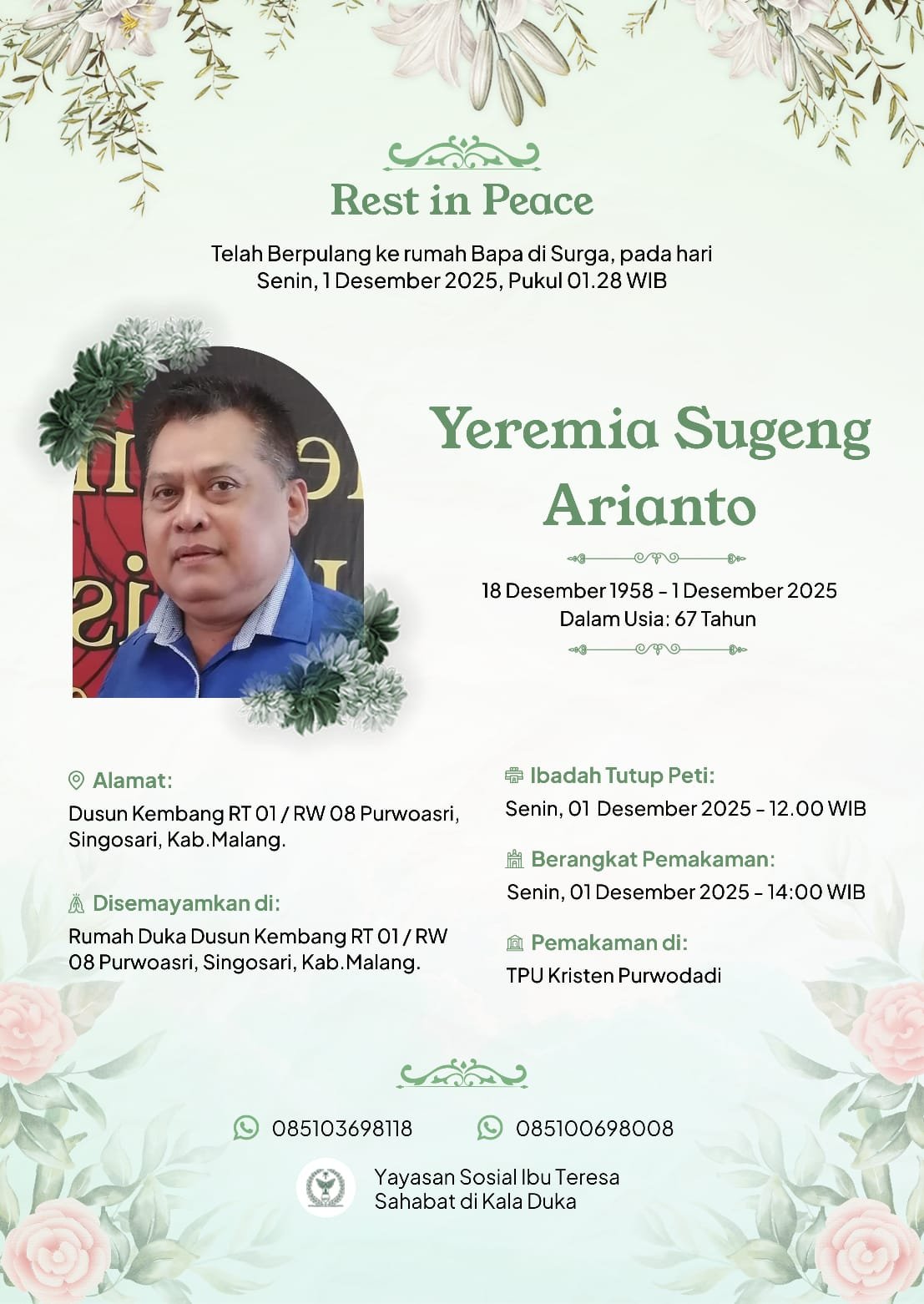 Bpk. Yeremia Sugeng Arianto